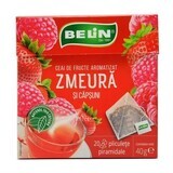 Ceai de zmeura si capsuni, 20 plicuri, Belin