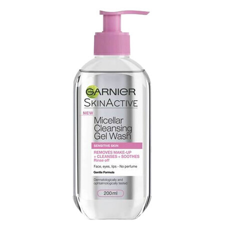 Skin Active Micellar Cleansing Gel für empfindliche Haut, 200 ml, Garnier