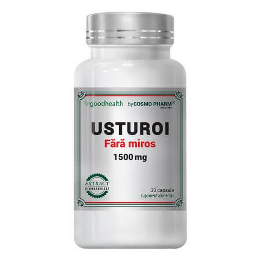 Usturoi fara miros, 1500 mg, 30 coprimate, Cosmo Pharm