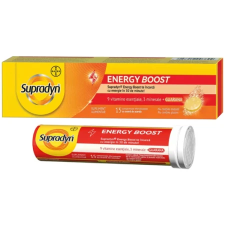 Supradyn Energy Boost Multivitamin and Mineral, 15 effervescent tablets, Bayer