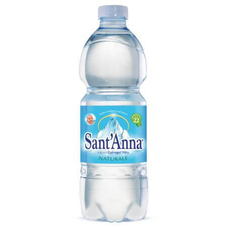 Silbernes Mineralwasser, 0,5 l, Sant Anna