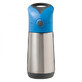 Thermoskanne mit Strohhalm, 350 ml, Blau/Grau, BBOX