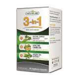 Formula naturala 3 in 1 cu cafea verde, garcinia cambogia si ceai verde, 60 capsule, Natures Aid