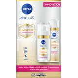 Nivea Set cadou Luminous cremă zi+serum noapte, 1 buc