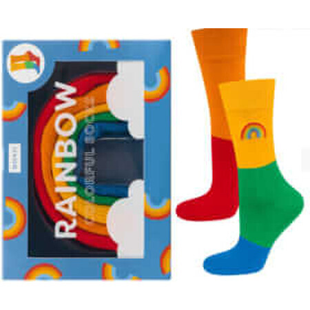 Soxo Șosete unisex într-o cutie rainbow, 1 buc