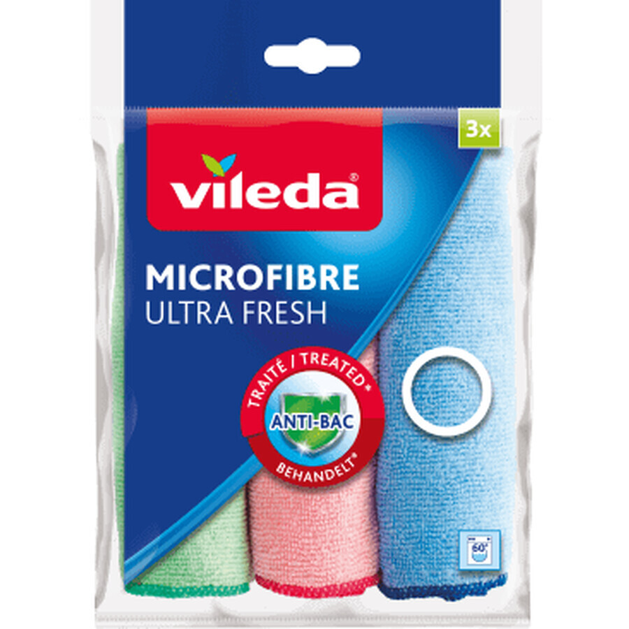 Vileda Lavete microfibre ultrafresh, 3 buc