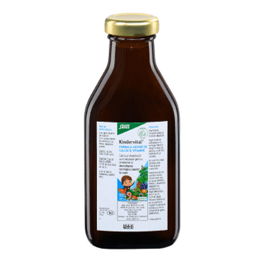 Kindervital flüssige Calcium- und Vitaminformel, 250 ml, Salus