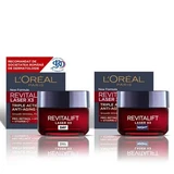 Dreifach wirkende Anti-Falten-Tagescreme Revitalift Laser X3, 50 ml + Dreifach wirkende Anti-Falten-Nachtcreme Revitalift Laser X3, 50 ml, Loreal