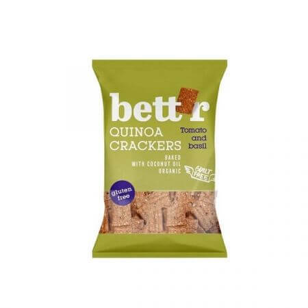 Glutenfreie Quinoa-, Tomaten- und Bohnen-Cracker, 100 g, Bettr