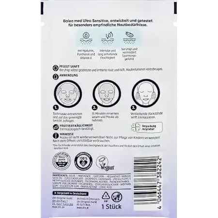 Balea MED Ultragevoelig Gezichtsmasker, 1 pk