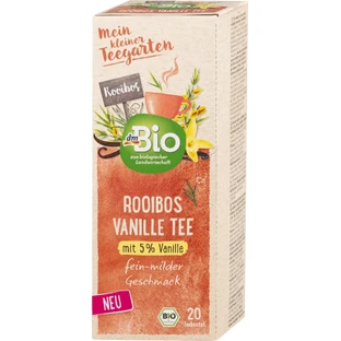 DmBio Vanille-Rooibos-Tee, 30 g, 20 Portionsbeutel