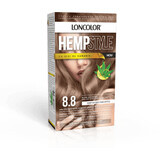 HempStyle Vopsea de păr permanentă cu amoniac 8.8 Blond deschis bej, 1 buc