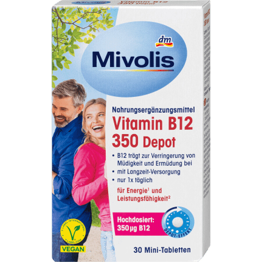 Mivolis Vitamin B12 350 Depot, 30 Minitabletten