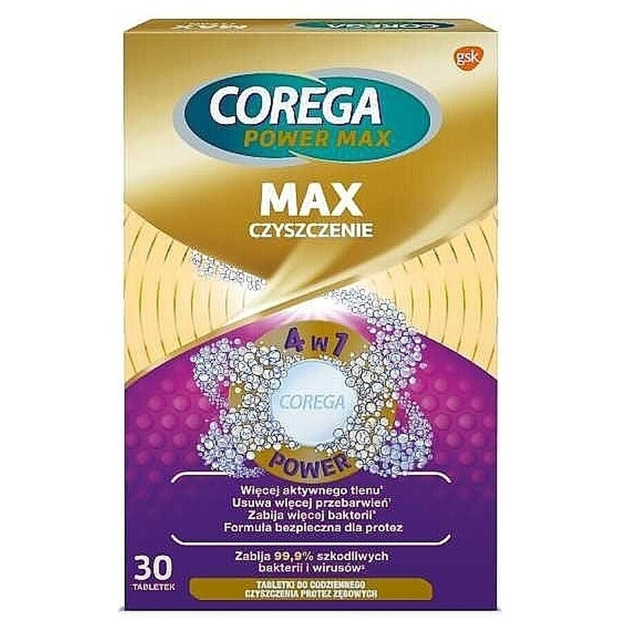 Corega Max Clean x 30 Brausetablette, Gsk