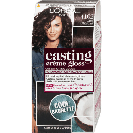 Loreal Paris Casting Creme GLOSS Tinte 410 marrón glaciar, 1 ud.