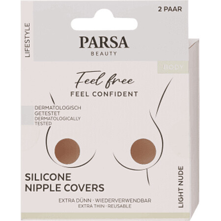 Parsa Beauty Pernițe din silicon pentru sâni cu adeziv, 4 buc