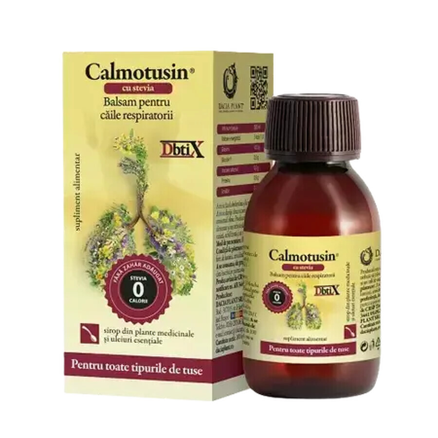 Calmotusin Dbtix Stevia-Sirup, 100 ml, Dacia Plant