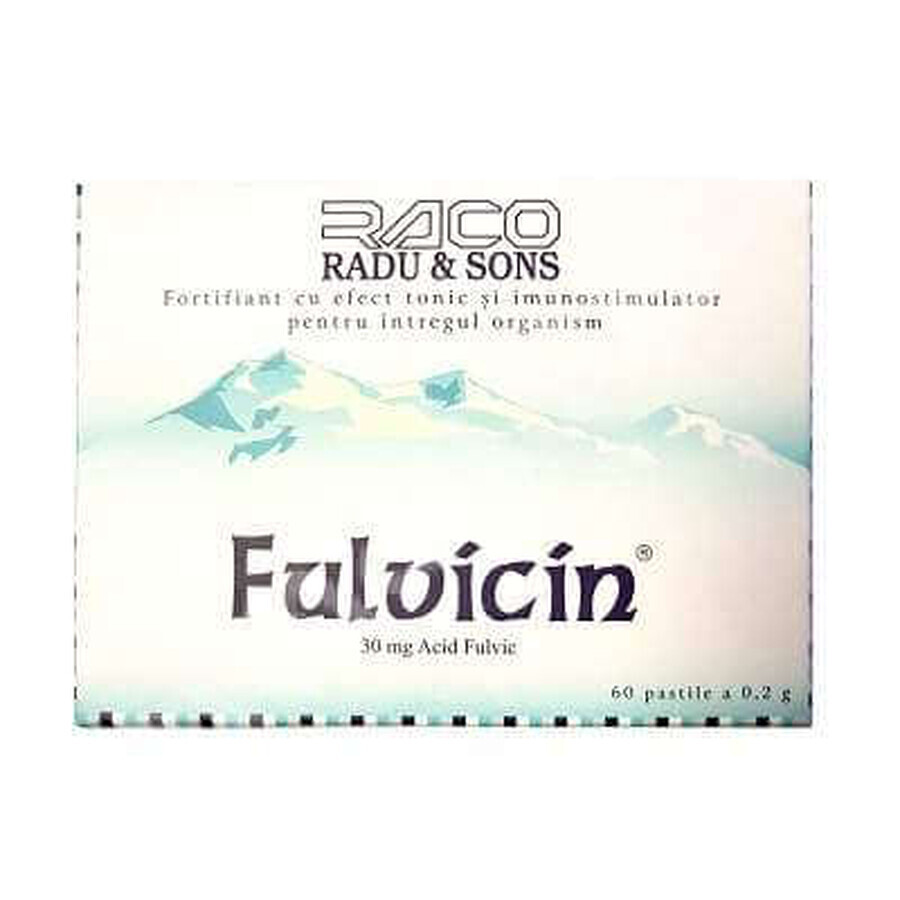 Fulvicin 30 mg Acid Fulvic, 60 tablete, Raco