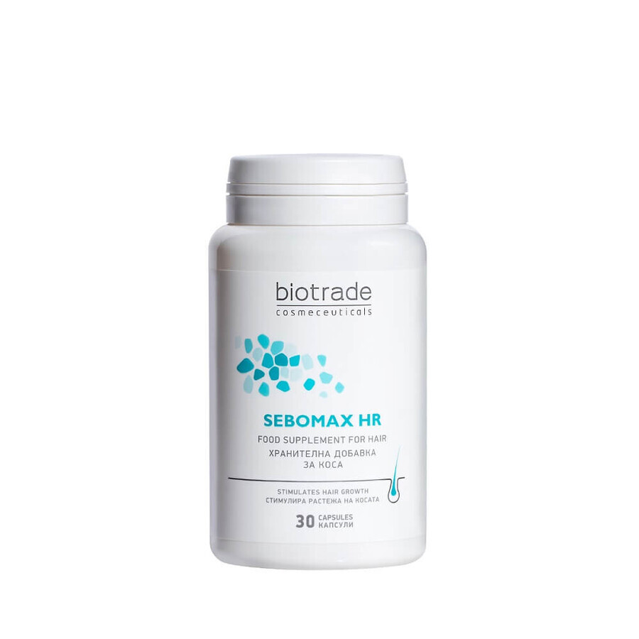 Biotrade Sebomax HR Ergänzungsmittel gegen Haarausfall, 30 Kapseln