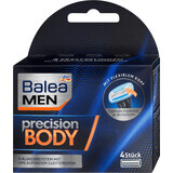 Balea MEN Precision BODY navullingen voor mesjes, 4 stuks