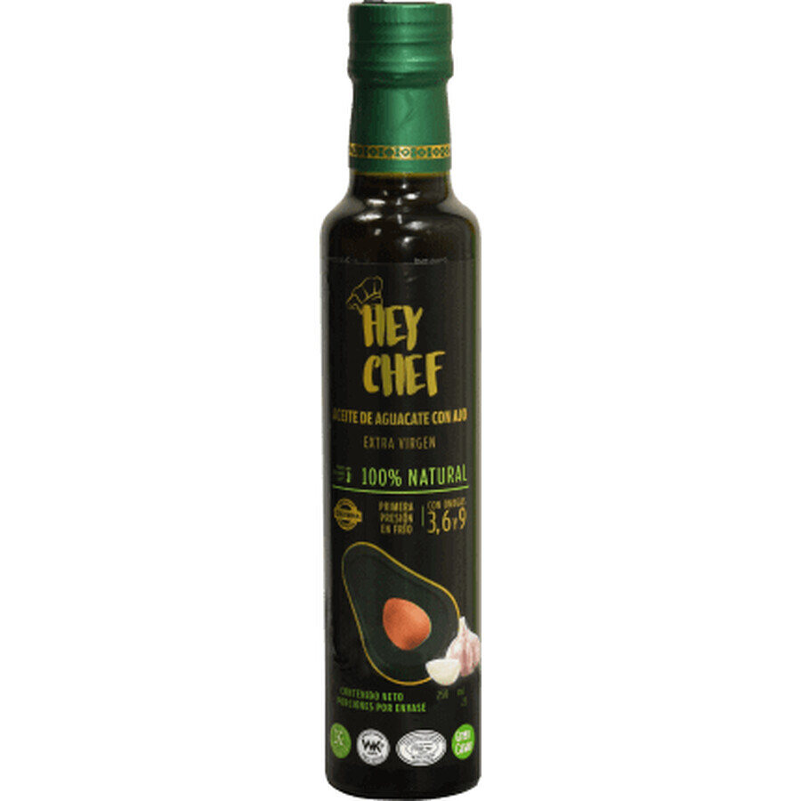 Hey Chef Ulei de avocado cu usturoi, 250 g