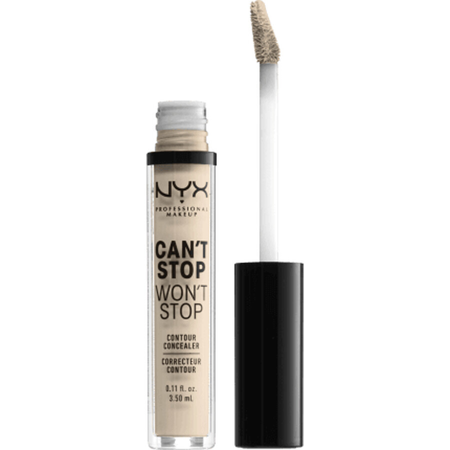 Nyx Professional MakeUp Corector Can't Stop Won't Stop Contour Fair 1.5, 3,5 ml