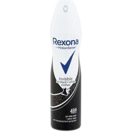 Rexona Deodorant spray invisible black & white, 150 ml
