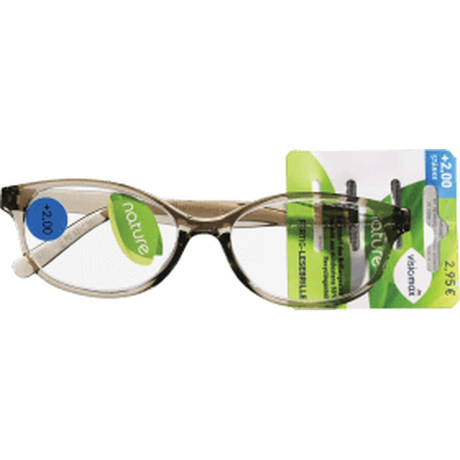 Visiomax Ochelari nature gri transp +2,0, 1 buc