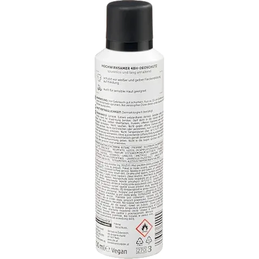 Balea MEN Deodorante Spray INVISIBILE SECCO, 200 ml