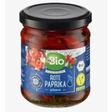 DmBio Rode paprika's in olie, 170 g