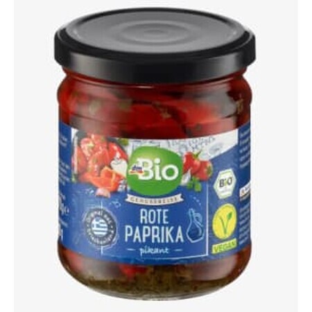 DmBio Rote Paprika in Öl, 170 g