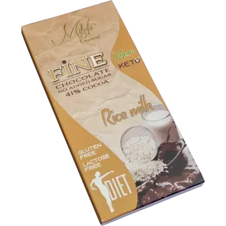 Dunkle Schokolade ohne Zucker, 80 g, Milete