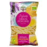 Pufuleti ecologici din orez si porumb cu sare de mare, 30 g, Govinda