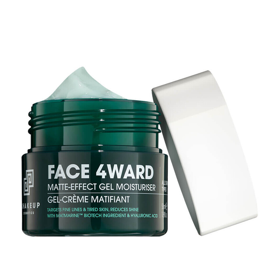 Crema Hidranata tip Gel cu Efect Matifiant pentru Barbati, FACE 4WARD, SHAKEUP Cosmetics, 50 ml, Biocart