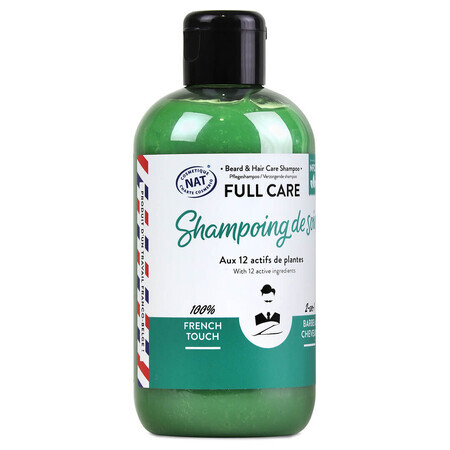 Full Care, Sampon 2 In 1 pentru barba si par, Monsieur Barbier, 250 ml, Biocart