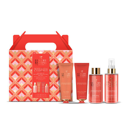 Set Cadou Top To Toe Essentials, The Luxury Bathing Company, Orange Blossom & Tonka Bean, 300 ml, Biocart