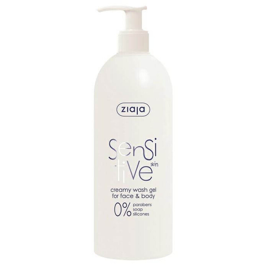 Sensitive Cremiges Gesichts- und Körperreinigungsgel, 400 ml, Ziaja