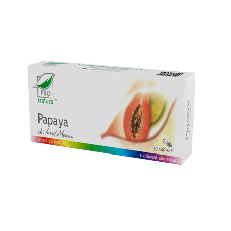 Papaya X 30 Cps Blister, Pro Natura