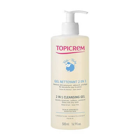 Topicrem Baby 2 in 1-Reinigungsgel, 500 ml, NIGY