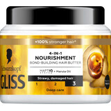 Schwarzkopf GLISS Mască de păr 4 în 1 nutritivă, 400 ml