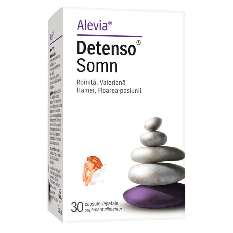 Supliment impotriva tulburarilor de somn Detenso Somn, 30 capsule, Alevia