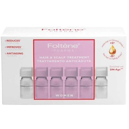Anti-Haarausfall-Behandlung für Frauen, 12 Ampullen, Foltene