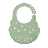 Adjustable silicone bib, Green, Babyono