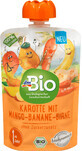 DmBio Karottenp&#252;ree mit Mango, Banane und ECO-Birne, ab 1 Jahr, 100 g