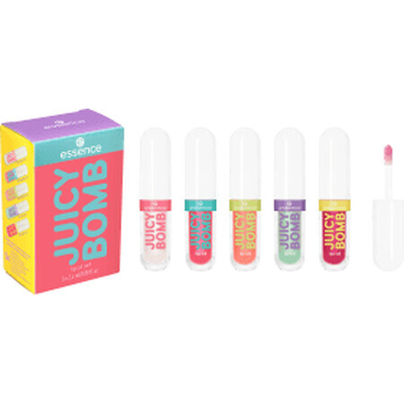 Essence Set de 5 uleiuri de buze Juicy Glow, 5 buc