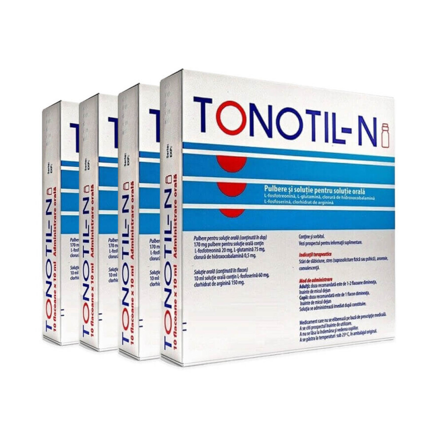 Tonotil N pulb+solv Pack 4 x 10 fl buv Vianex