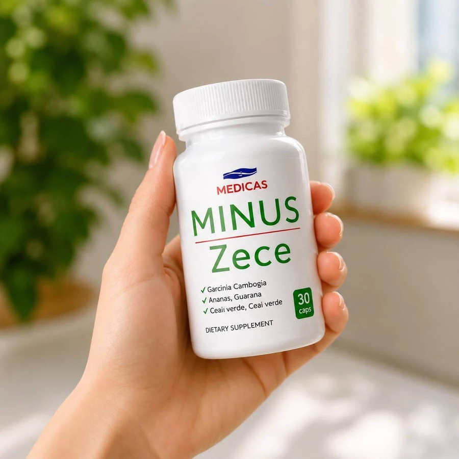 Minus zece (Minus ten) kg dietary supplement for weight loss, 30 capsules, Medicas