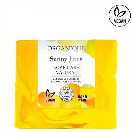 Sapun nutritiv cu citrice, frezie si iasomie, Sunny Juice, 100 g, Organique