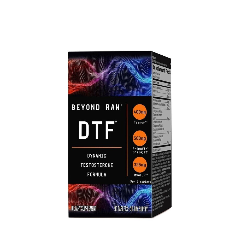 Beyond Raw Dtf Dynamic Testosterone Formula, Formula Pentru Testosteron Cu Shilajit, 90 Tb, Gnc