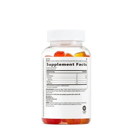 Fiber Gummy, Jeleuri Cu Fibre Cu Aroma De Fructe Asortate, 90 Jeleuri, GNC